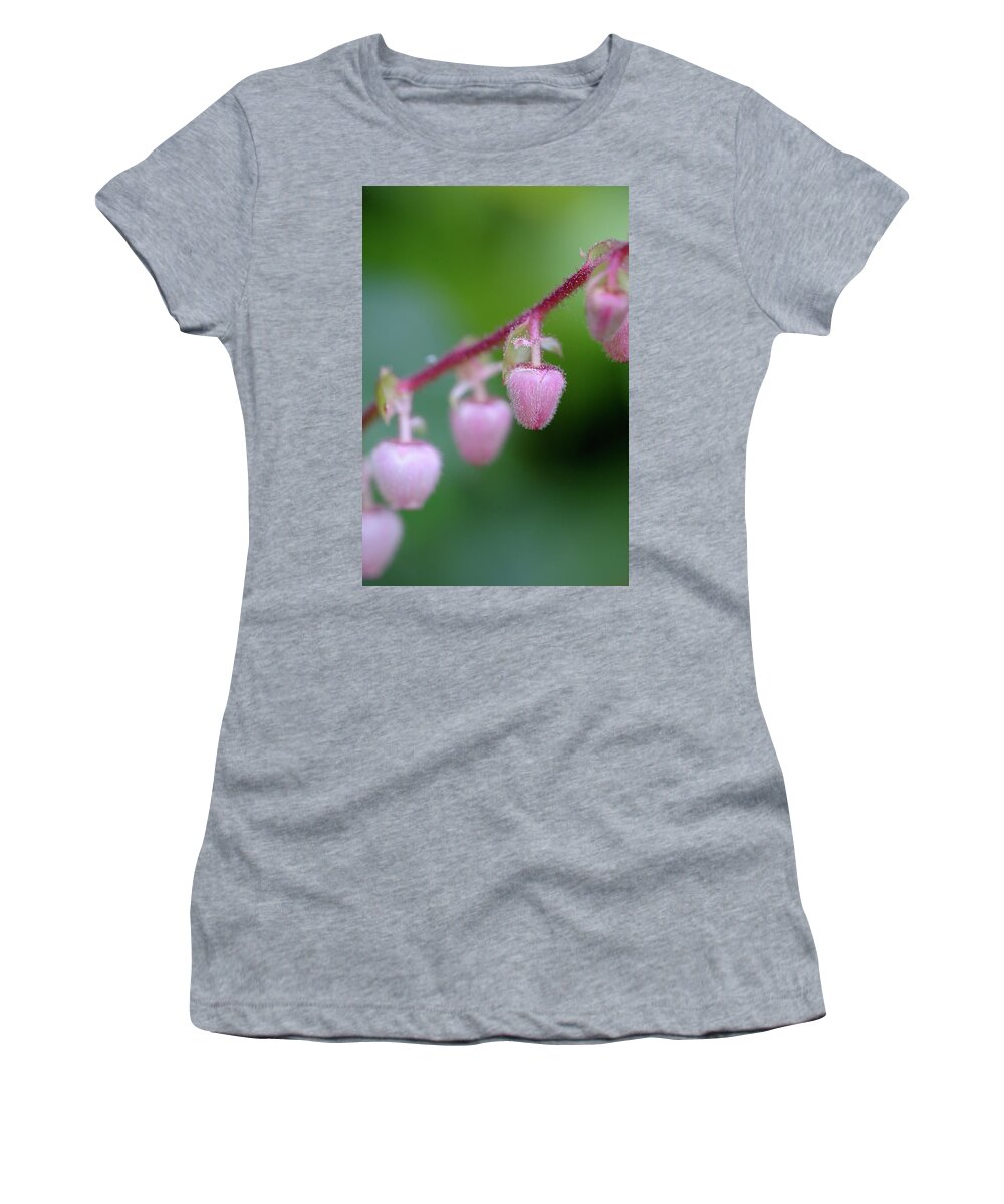 Flower Women's T-Shirt featuring the photograph Salal Gaultheria shallon, Cowichan Valley, Vancouver Island, British Columbia #1 by Kevin Oke