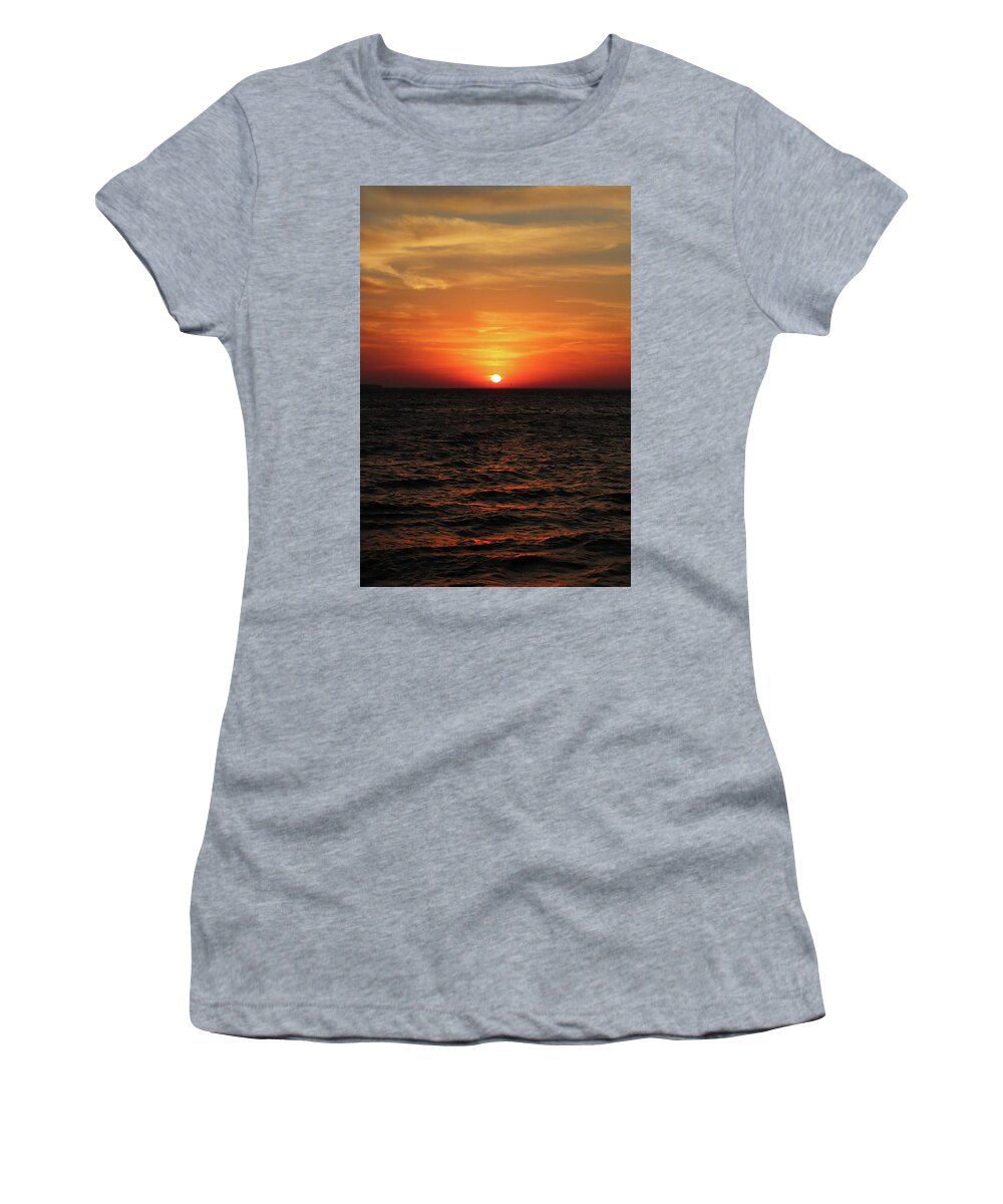 Sunset Women's T-Shirt featuring the photograph Sunset Abstract 2 #2 by David T Wilkinson