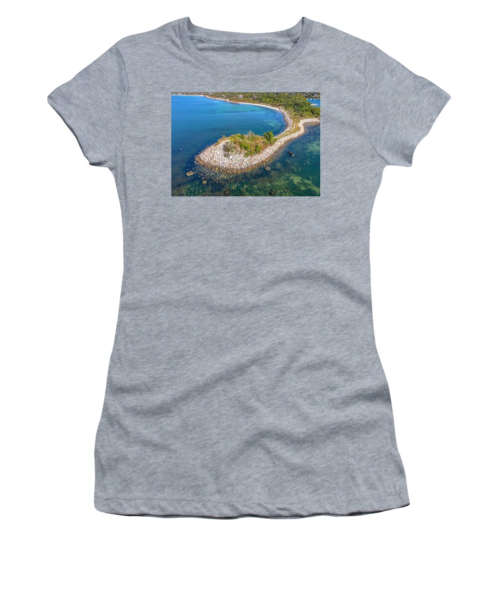 The Knob Women's T-Shirt featuring the photograph The Knob #1 by Veterans Aerial Media LLC