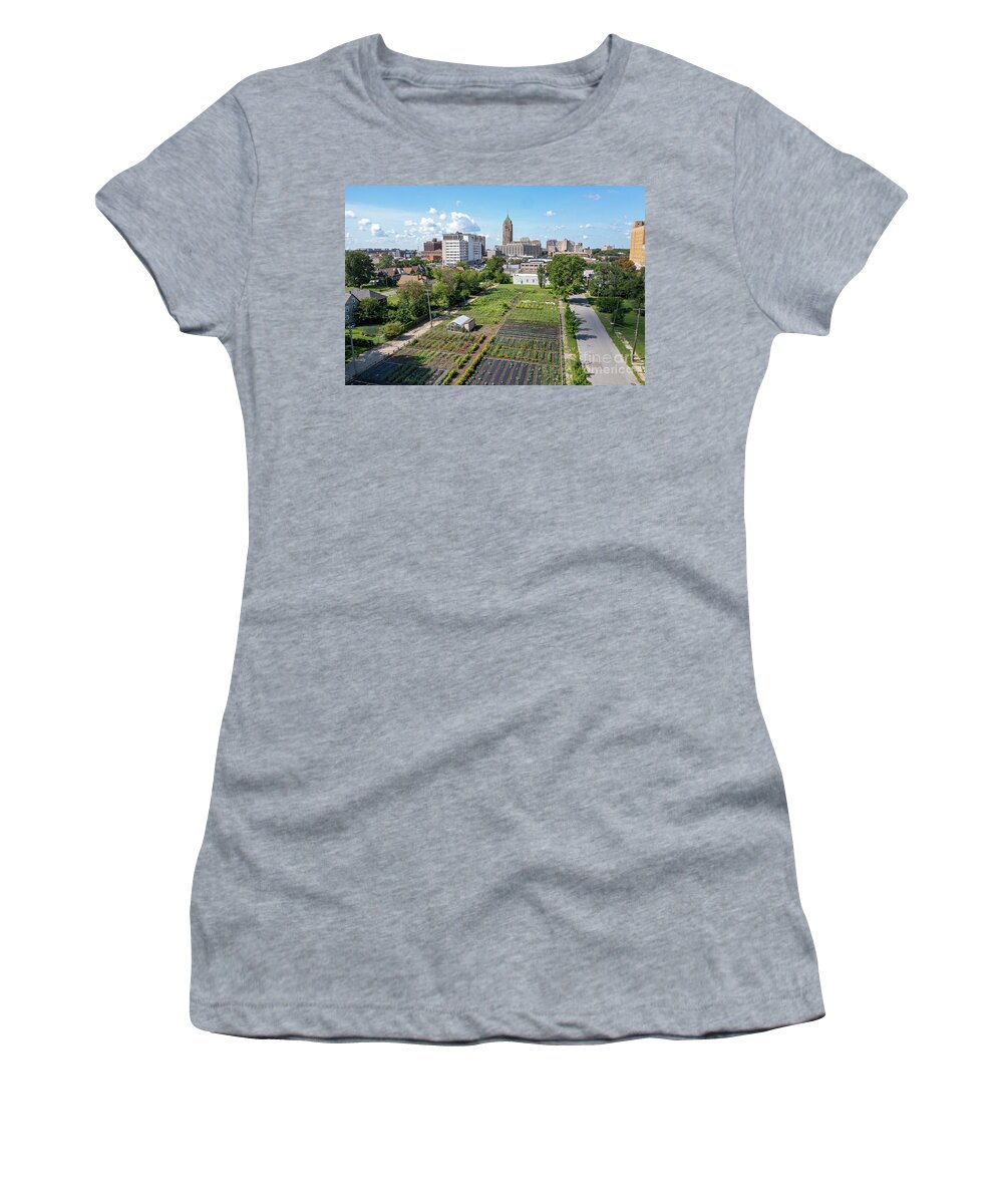 Farm Women's T-Shirt featuring the photograph Urban Farm #1 by Jim West