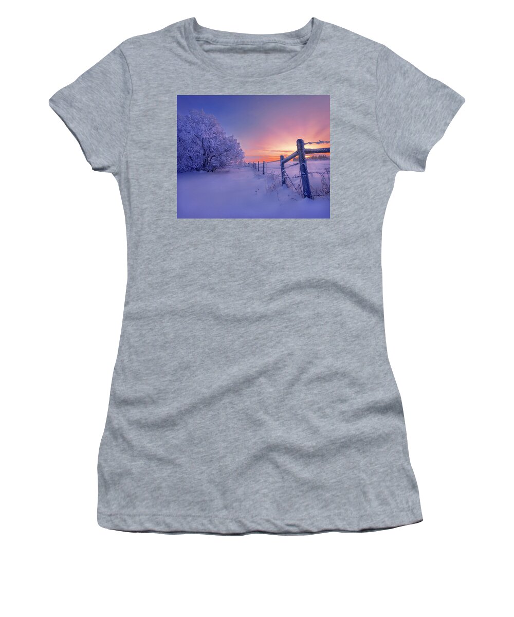 Landscape Women's T-Shirt featuring the photograph Winter Magic #1 by Dan Jurak