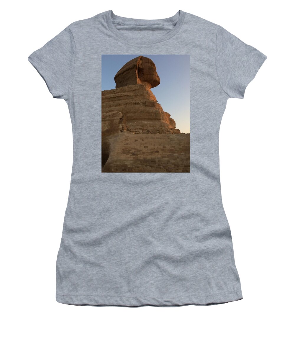 Giza Women's T-Shirt featuring the photograph Great Sphinx #12 by Trevor Grassi