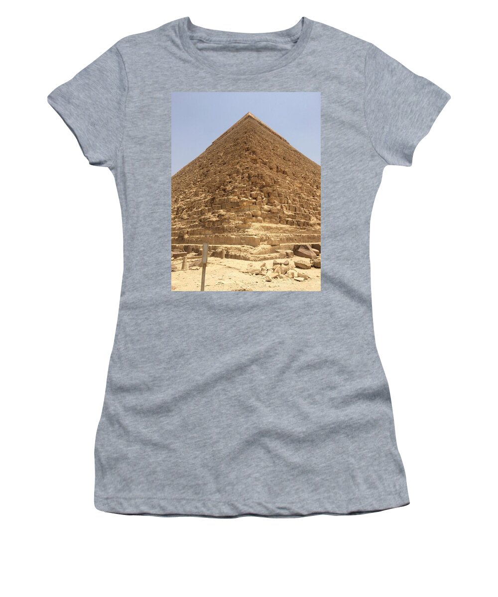 Giza Women's T-Shirt featuring the photograph Great Pyramids #16 by Trevor Grassi
