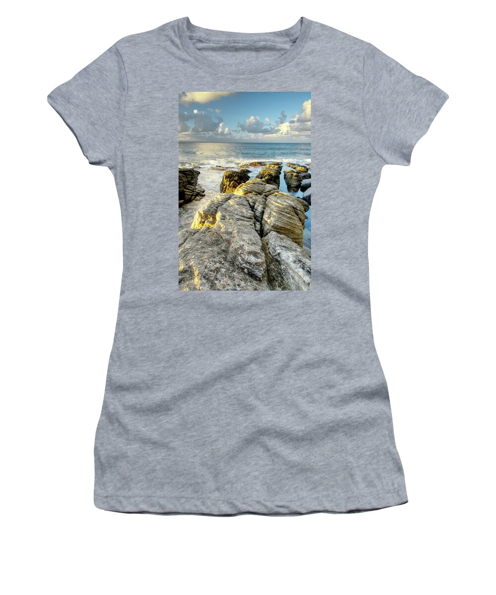 National Park Women's T-Shirt featuring the photograph 1803sunset1 by Nicolas Lombard