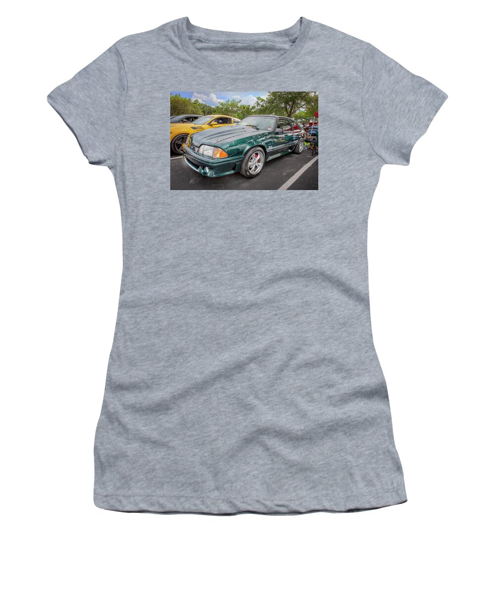 1992 Ford Cobra Mustang Gt Women's T-Shirt featuring the photograph 1992 Ford Cobra Mustang X105 by Rich Franco