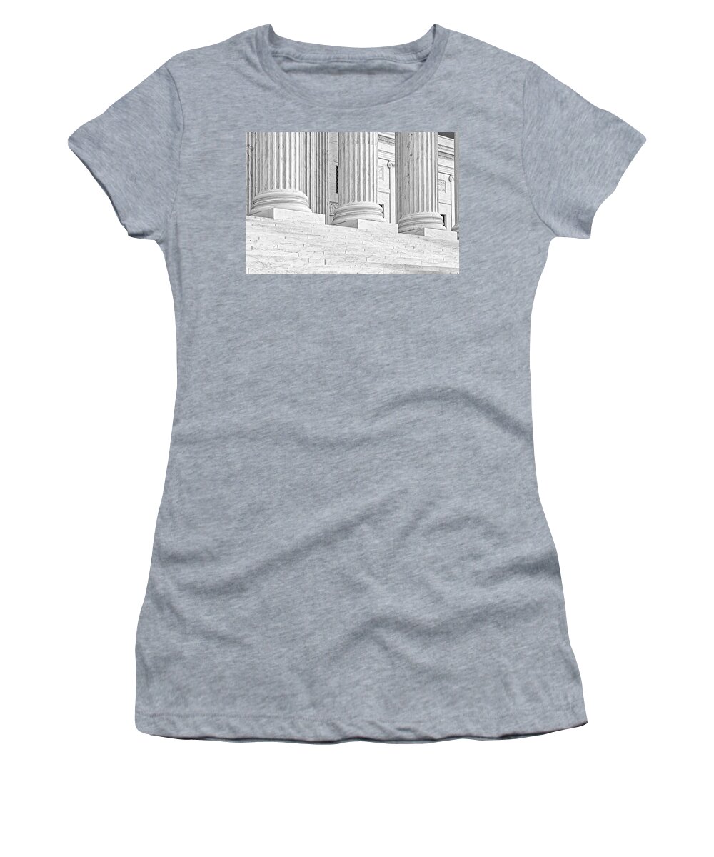 Scotus Women's T-Shirt featuring the photograph Columns SCOTUS III #2 by Susan Candelario
