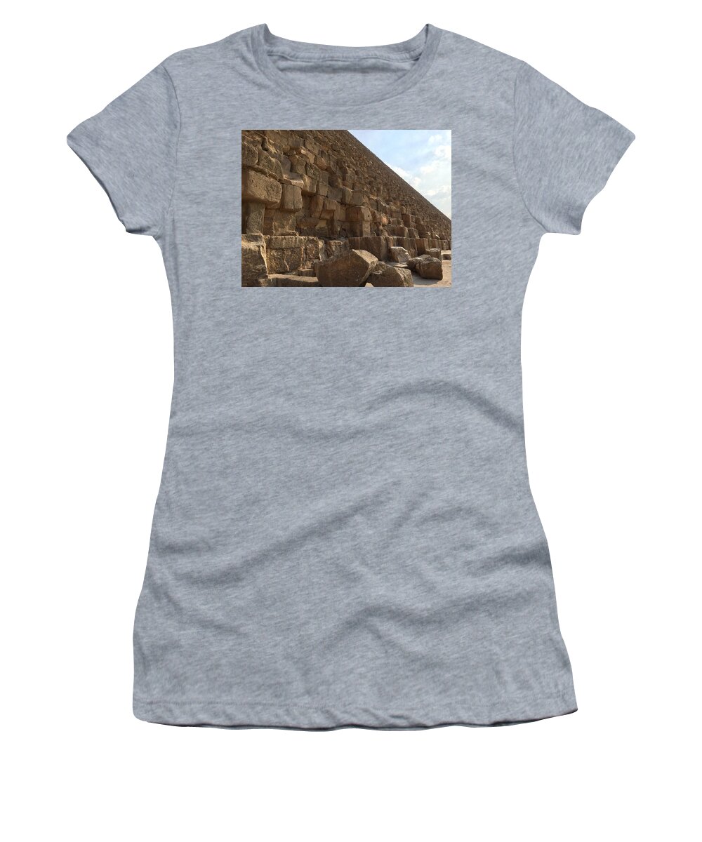 Giza Women's T-Shirt featuring the photograph Great Pyramid #2 by Trevor Grassi
