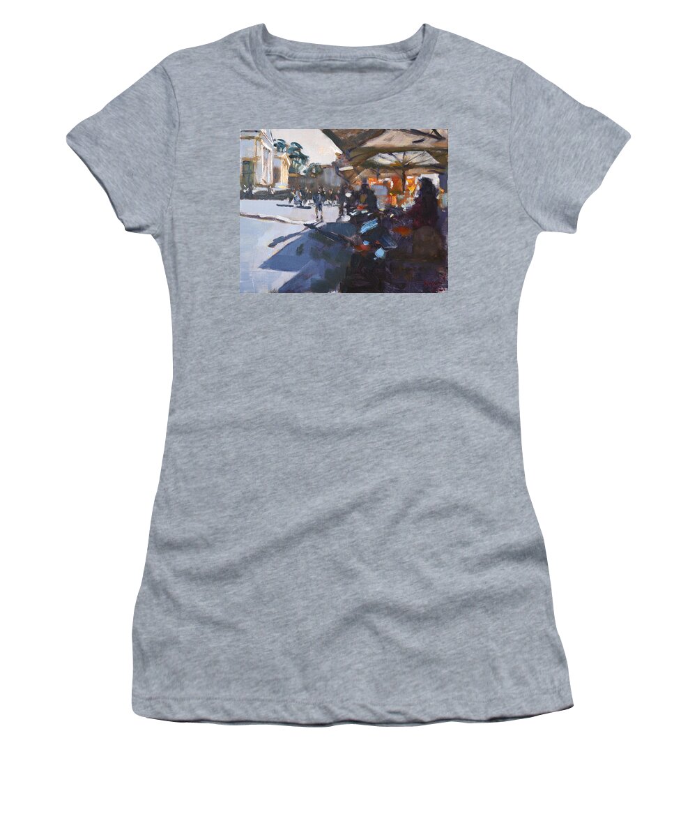 Rome Women's T-Shirt featuring the painting Rome #2 by Ylli Haruni