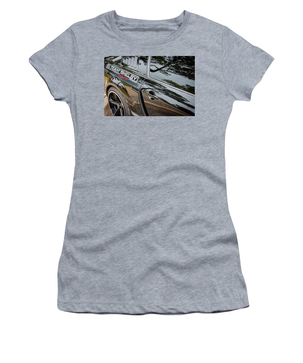 2007 Ford Shelby Gt350 Mustang Women's T-Shirt featuring the photograph 2007 Ford Mustang Shelby GT 350 X148 by Rich Franco