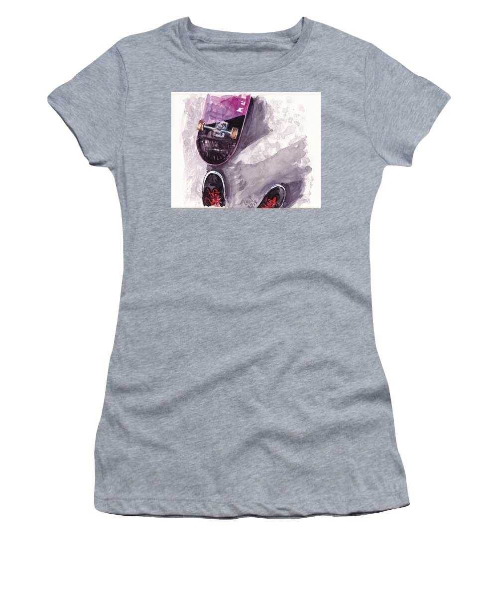 Kid Women's T-Shirt featuring the painting 2020 by George Cret