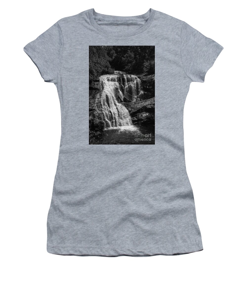 3645 Women's T-Shirt featuring the photograph Bald River Falls #3 by FineArtRoyal Joshua Mimbs