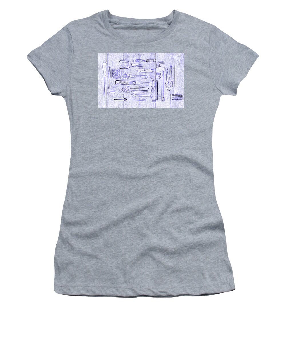 Tools Women's T-Shirt featuring the digital art Be Prepared #3 by Craig Fildes
