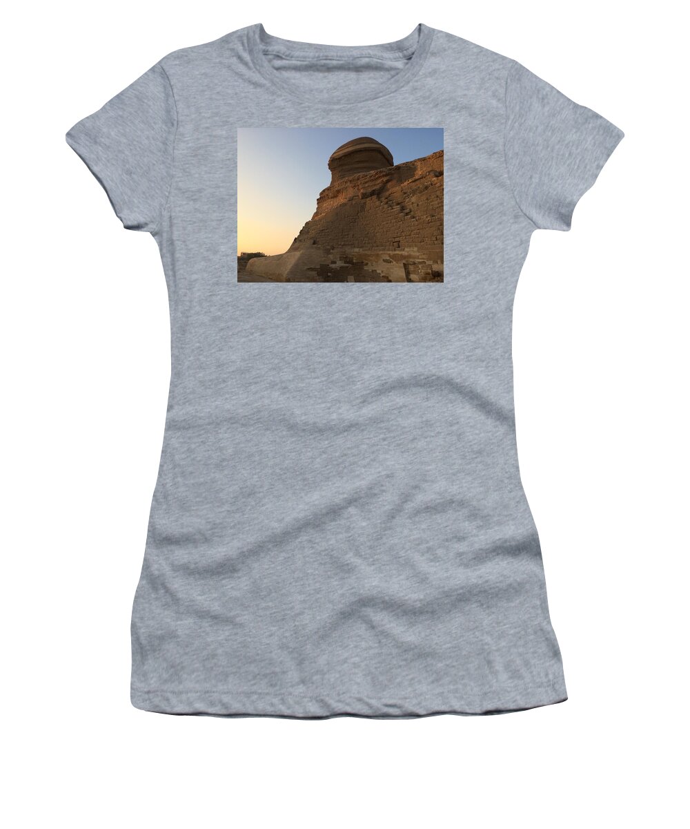 Giza Women's T-Shirt featuring the photograph Great Sphinx #3 by Trevor Grassi
