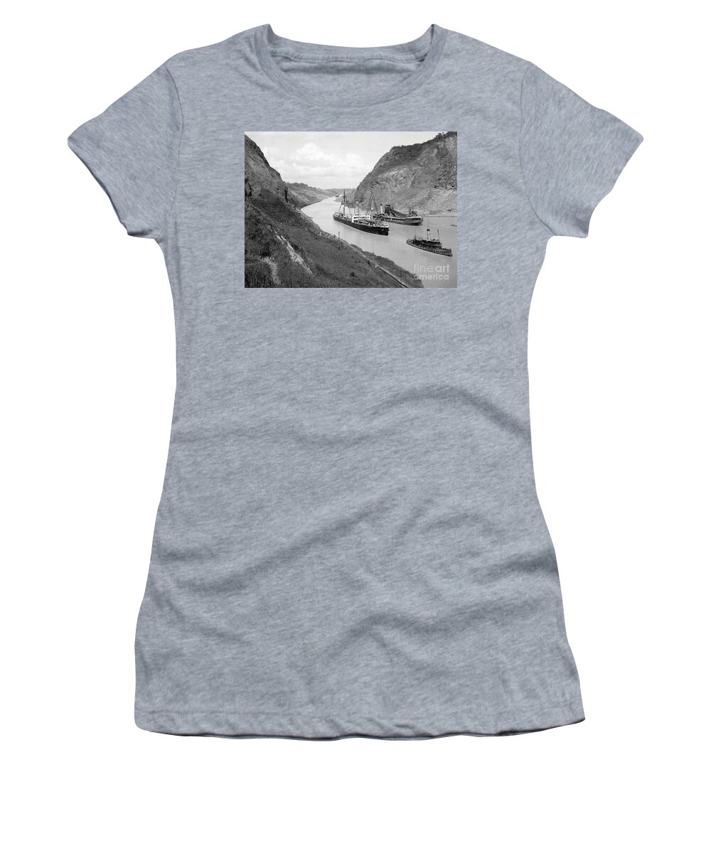 1915 Women's T-Shirt featuring the photograph Panama Canal, c1915 #3 by Granger