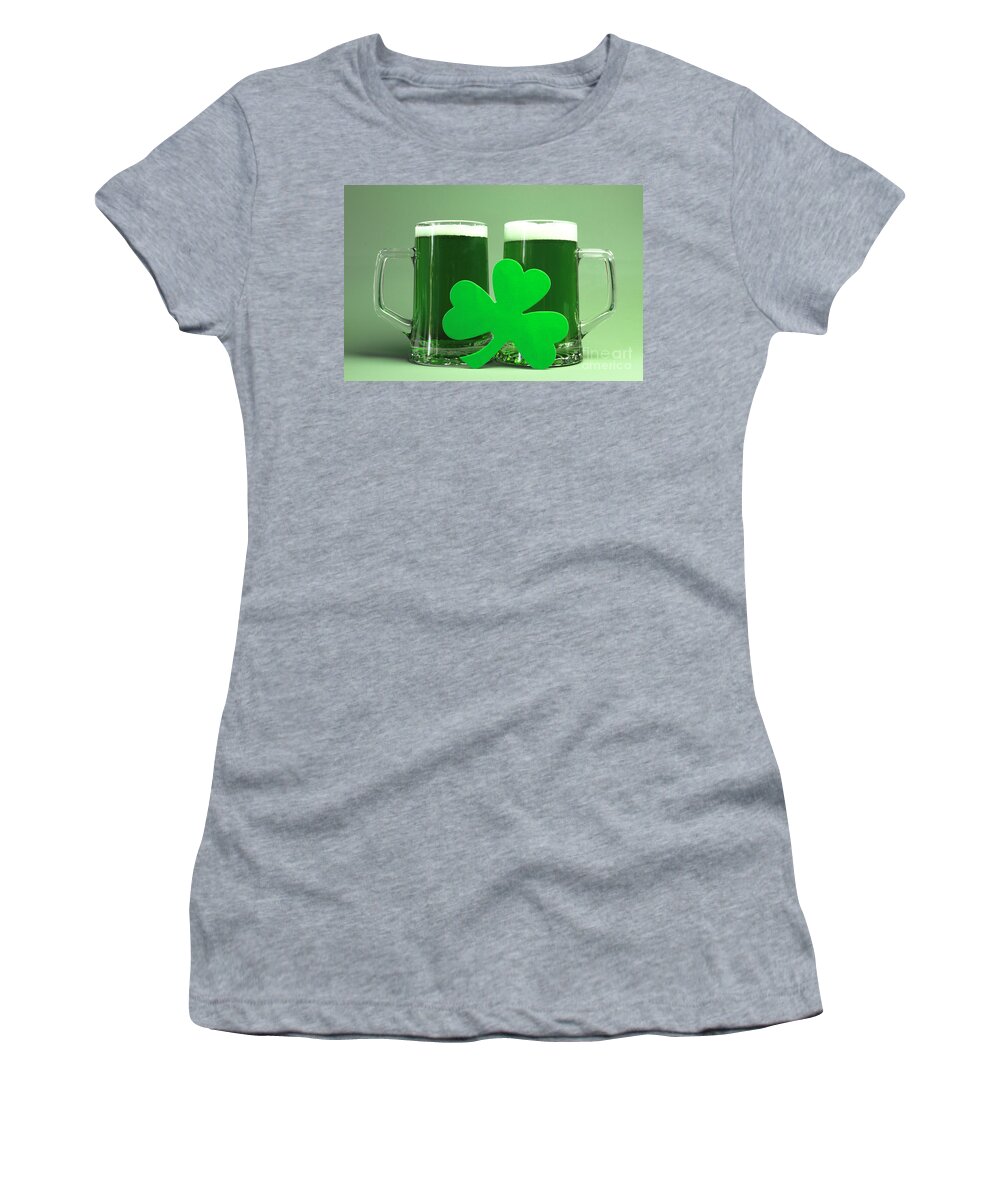 Saint Women's T-Shirt featuring the photograph St Patricks Day Still Life #3 by Milleflore Images