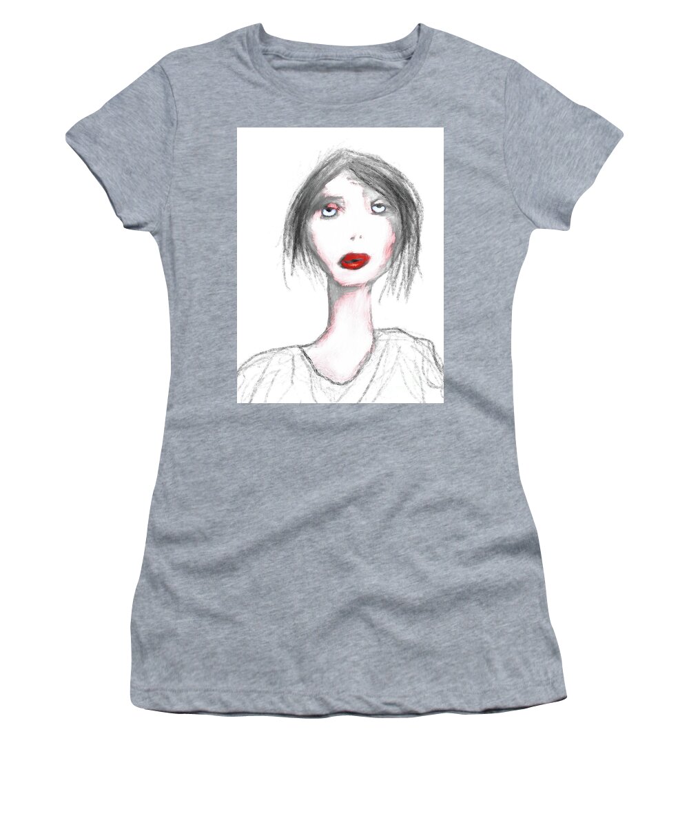 Geometry Women's T-Shirt featuring the painting 41221 B by Bill Owen