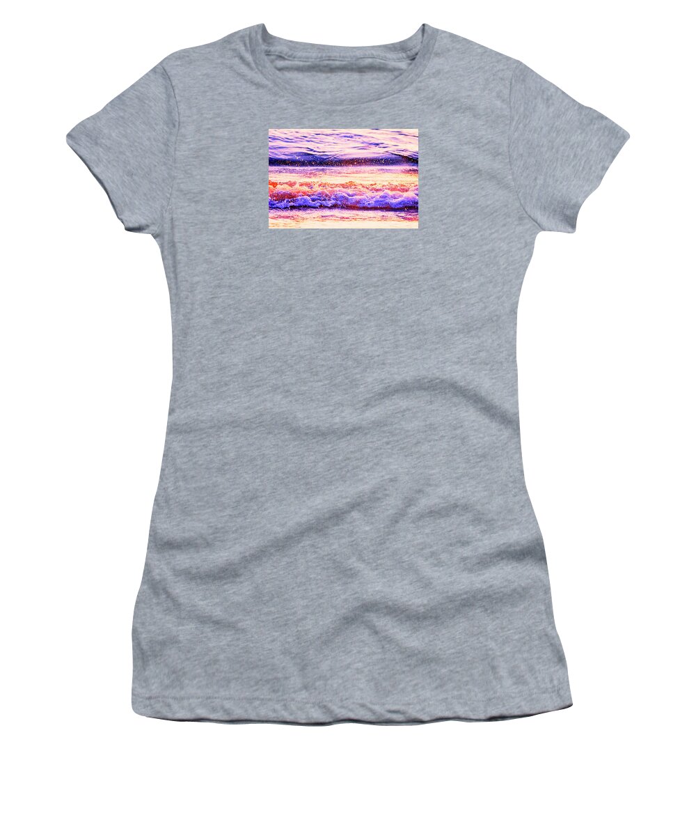 Delray Beach Florida Atlantic Ocean Waves Women's T-Shirt featuring the photograph Delray Beach Florida Waves 4184 by Amyn Nasser