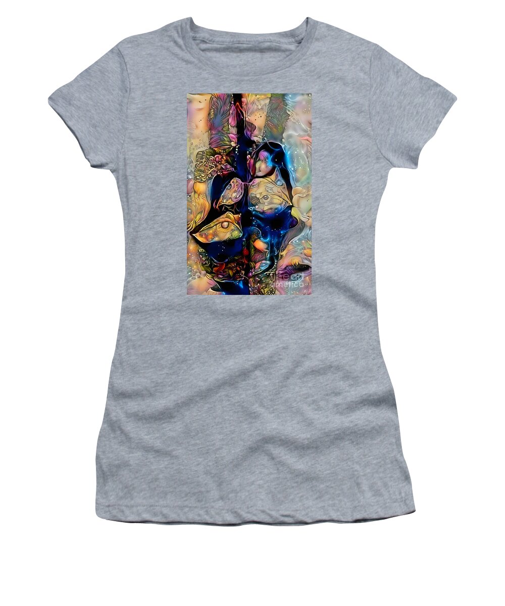 Contemporary Art Women's T-Shirt featuring the digital art 43 by Jeremiah Ray