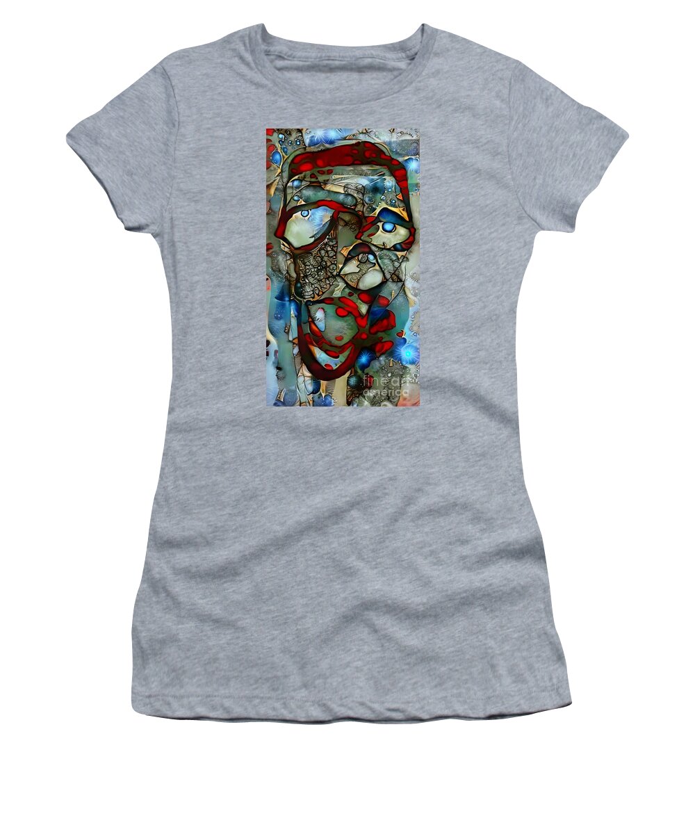 Contemporary Art Women's T-Shirt featuring the digital art 46 by Jeremiah Ray
