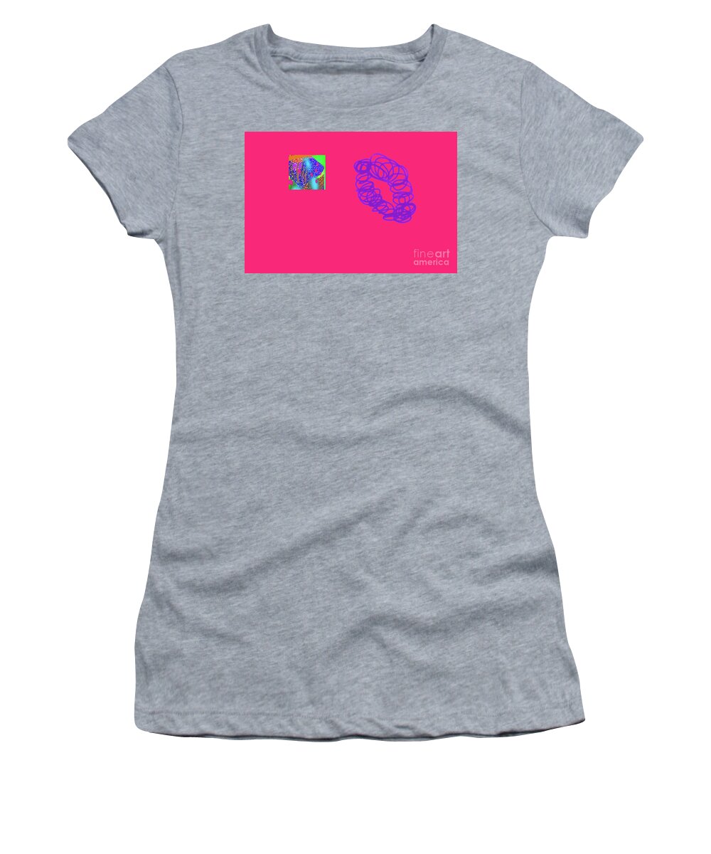 Women's T-Shirt featuring the digital art 5-10-2010ca by Walter Paul Bebirian