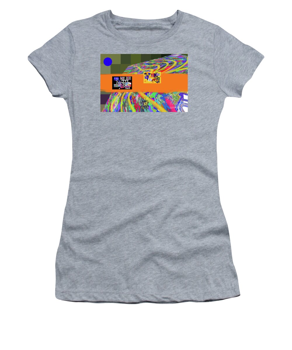 Walter Paul Bebirian: Volord Kingdom Art Collection Grand Gallery Women's T-Shirt featuring the digital art 5-30-2020e by Walter Paul Bebirian