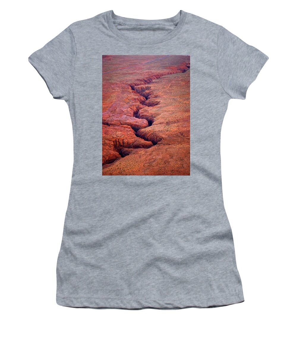 Slot Canyon Women's T-Shirt featuring the photograph Slot Canyon Lake Powell #5 by Rick Wilking