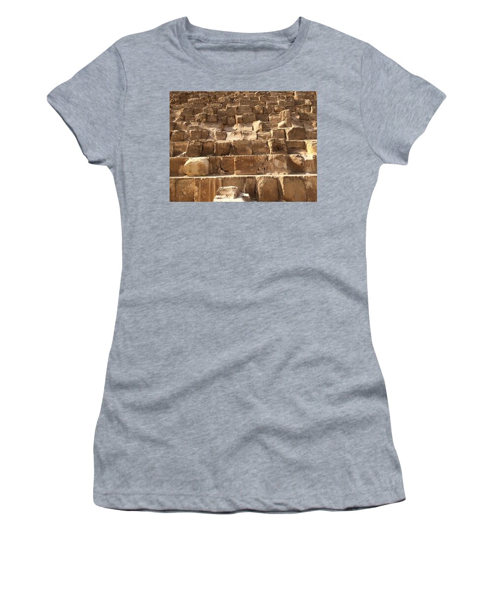 Giza Women's T-Shirt featuring the photograph Great Pyramid #6 by Trevor Grassi
