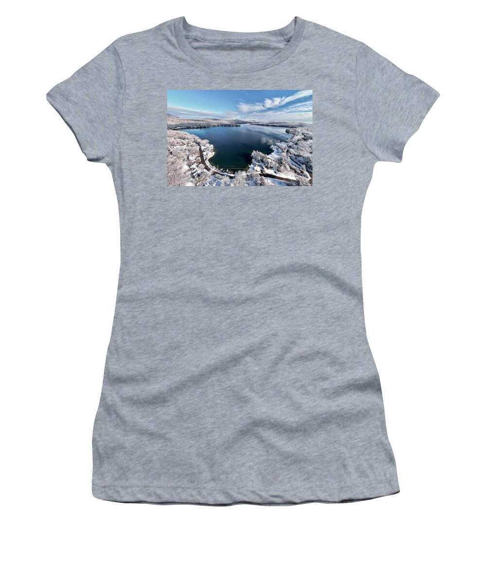  Women's T-Shirt featuring the photograph Merrymeeting Lake #6 by John Gisis