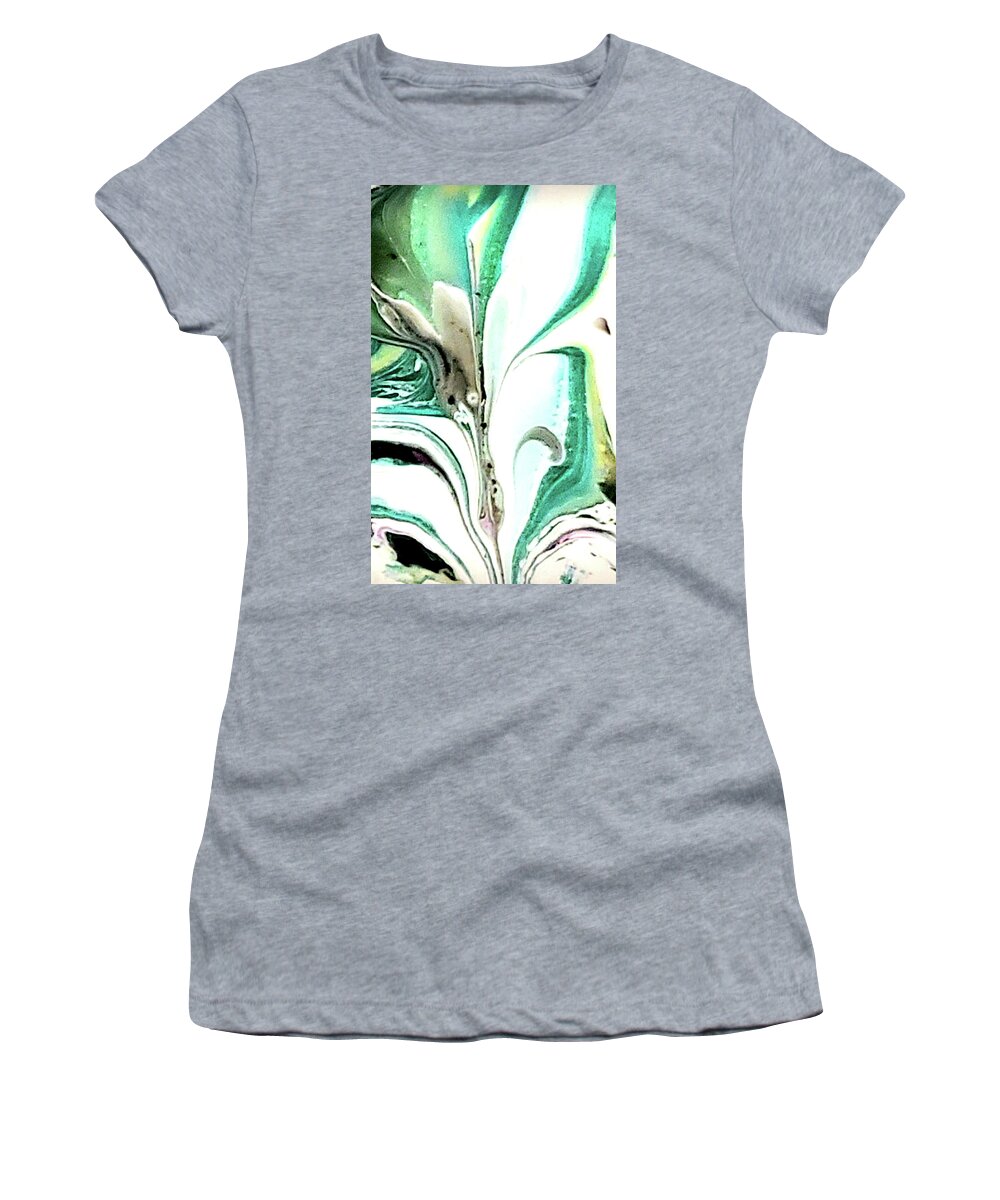 Pour Women's T-Shirt featuring the painting Untitled #6 by Karen Lillard