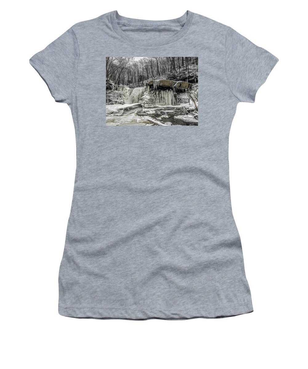  Women's T-Shirt featuring the photograph Great Falls #8 by Brad Nellis