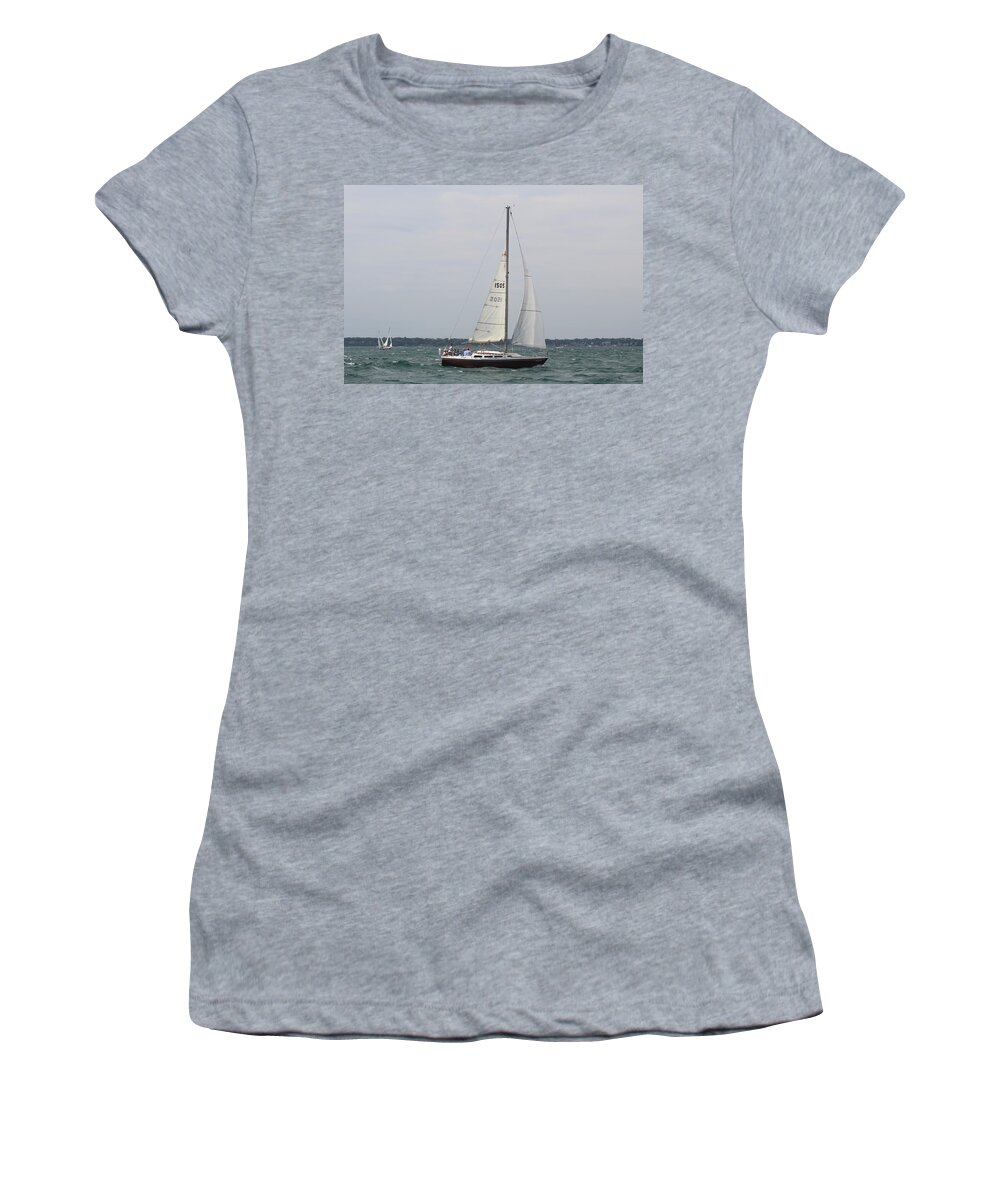  Women's T-Shirt featuring the photograph The race #99 by Jean Wolfrum