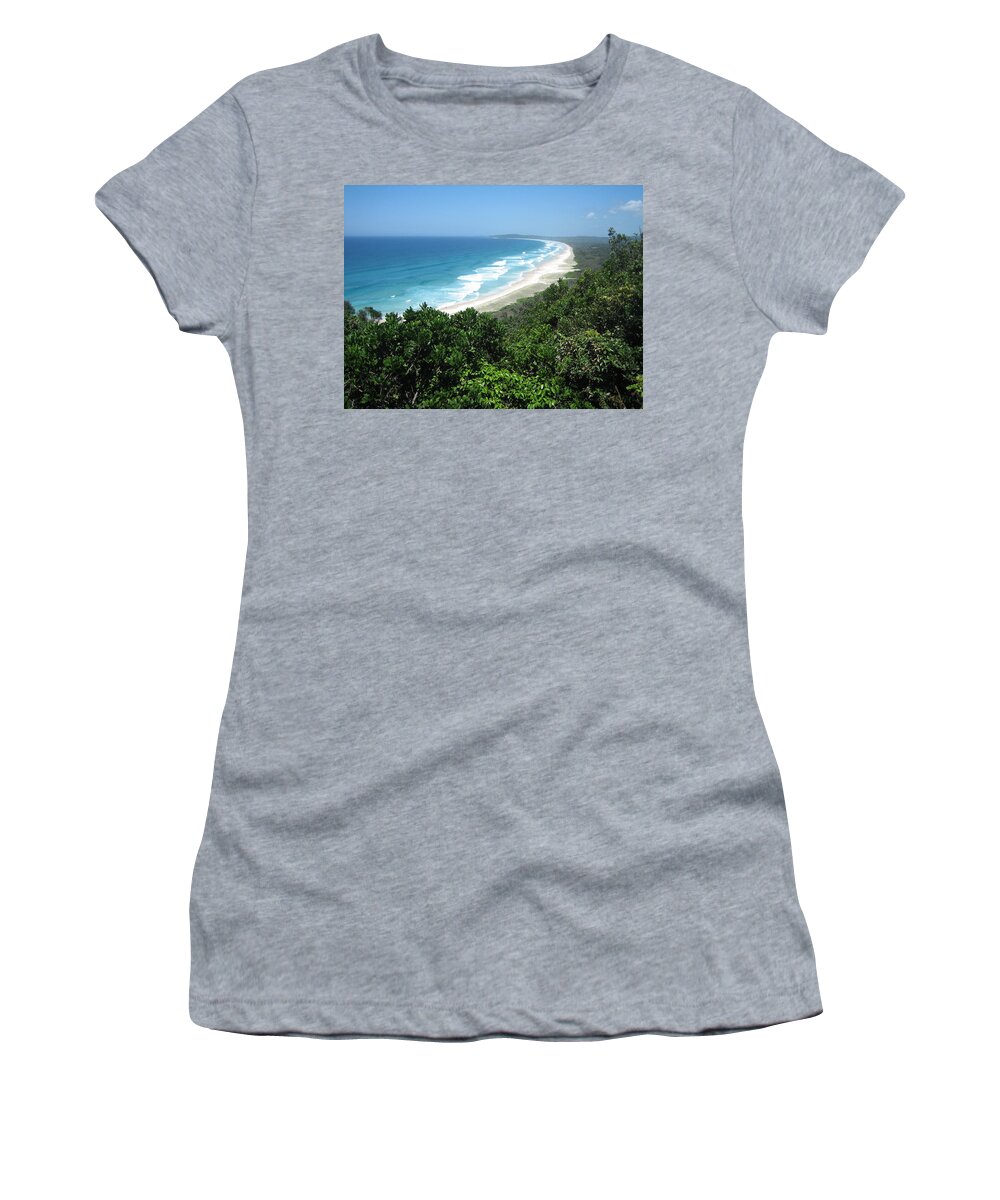 Australia Women's T-Shirt featuring the photograph A Beach To Yourself by Calvin Boyer