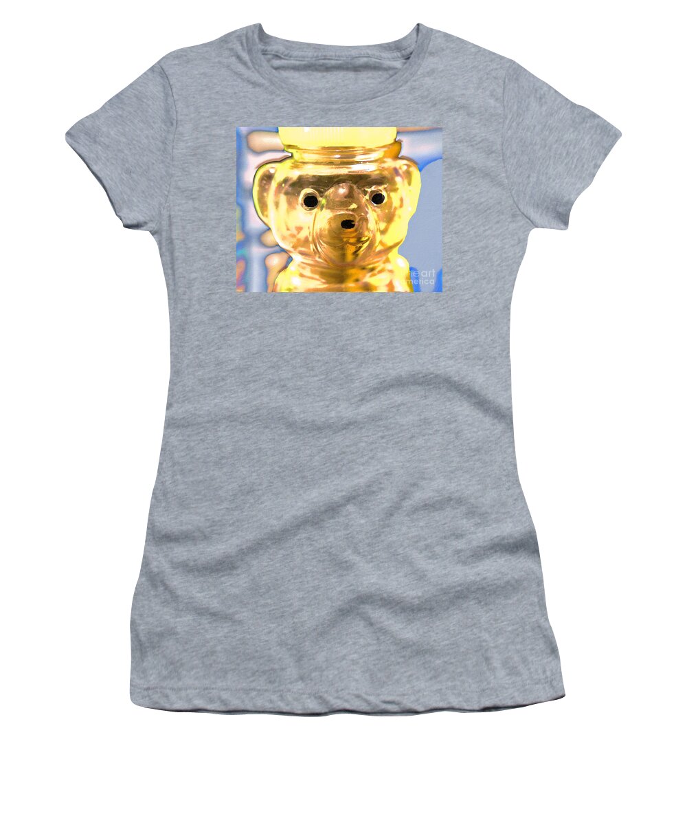 Honey Women's T-Shirt featuring the mixed media A Bit of Honey by Bentley Davis