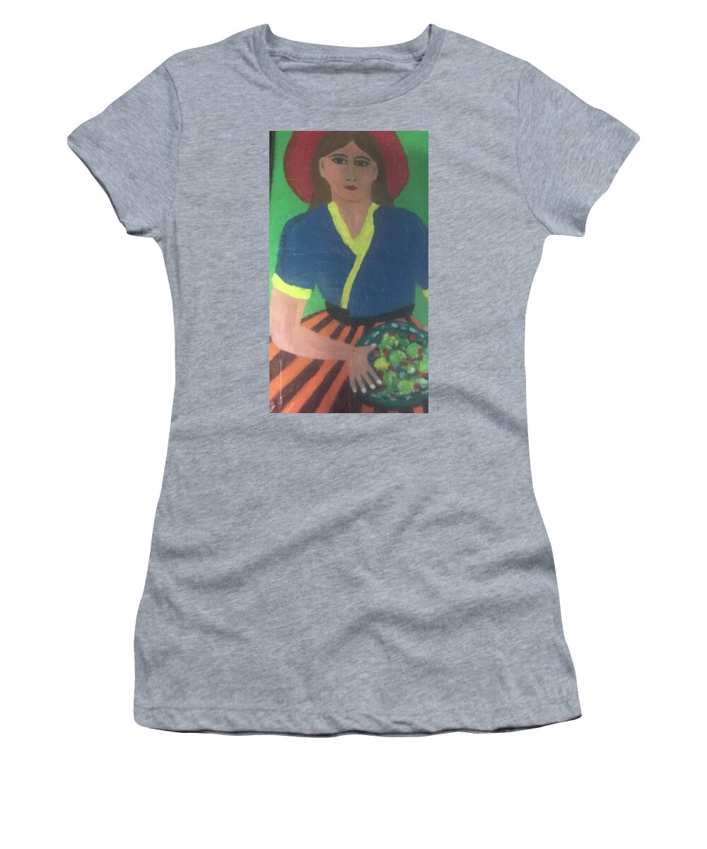 Broccoli Women's T-Shirt featuring the painting A Bowl of Broccoli by Clare Ventura