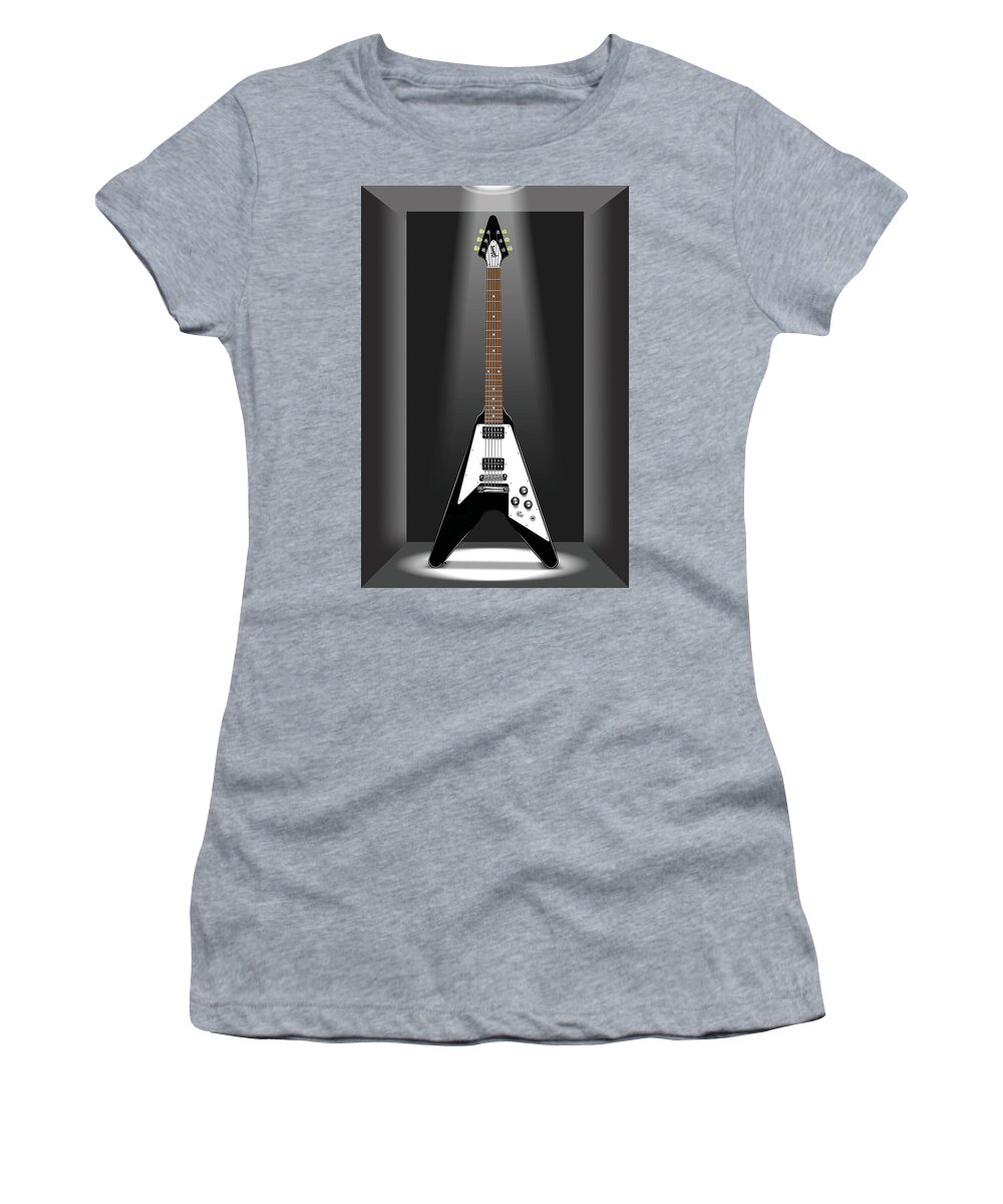 Electric Guitar Women's T-Shirt featuring the photograph A Classic Guitar in a Box 13 by Mike McGlothlen
