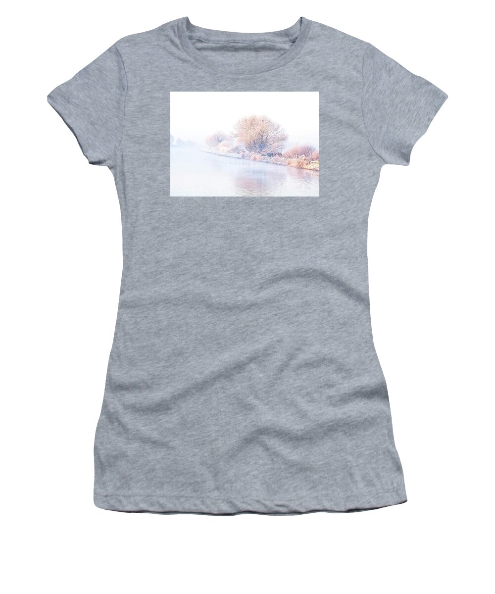 Winter Women's T-Shirt featuring the photograph A cold winter's morning by Tony Mills