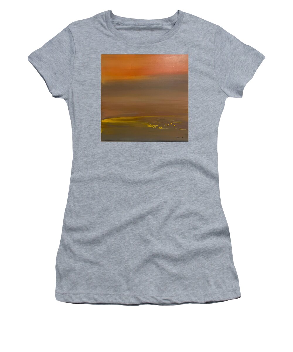 Abstract Women's T-Shirt featuring the painting A Journey by Ron Durnavich