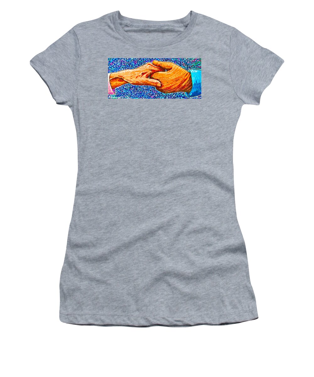 Love Women's T-Shirt featuring the painting A Lifelong Love by Jim Harris