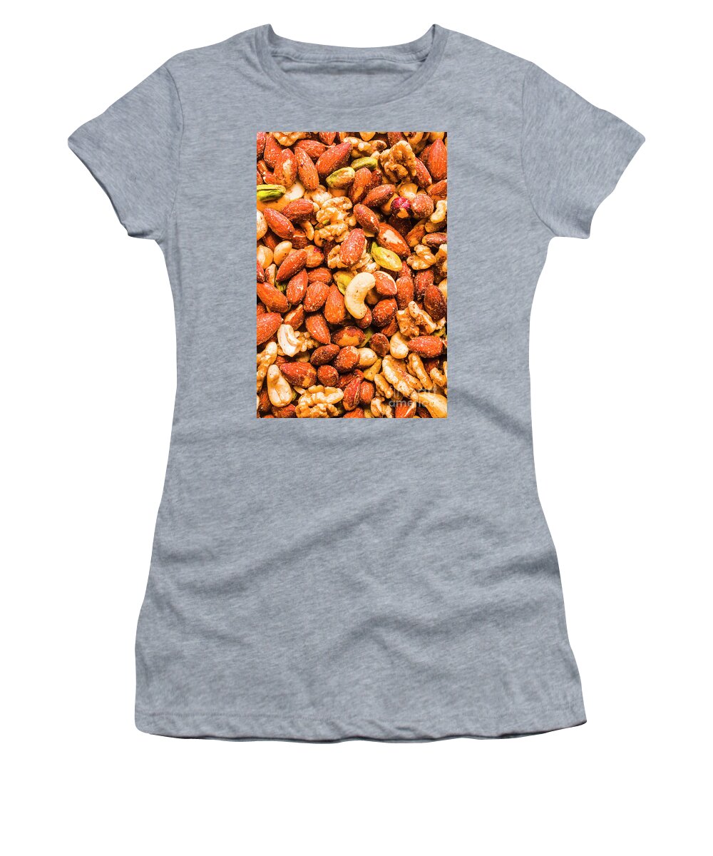 Raw Women's T-Shirt featuring the photograph A nutty mix by Jorgo Photography