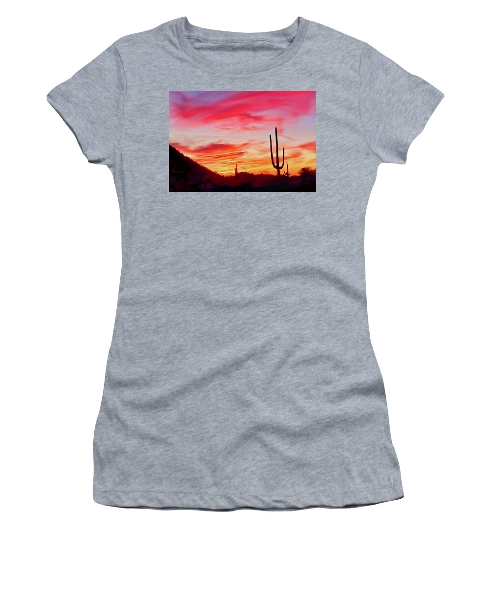 Icon Women's T-Shirt featuring the photograph A Pretty Cliche by Judy Kennedy