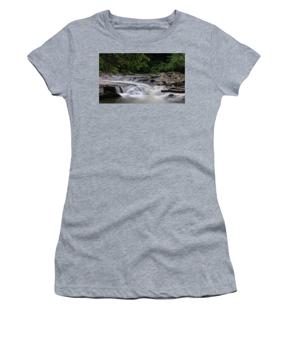 Tellico River Women's T-Shirt featuring the photograph A Second of Solitude by Rick Lipscomb