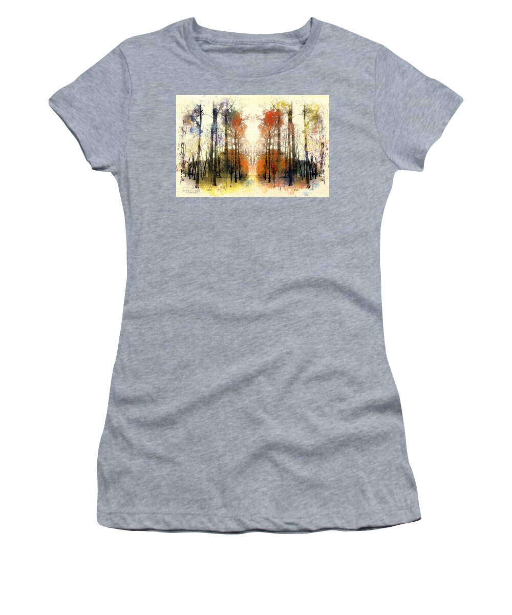 Autumn Women's T-Shirt featuring the photograph A Very Painterly Autumn by Rene Crystal