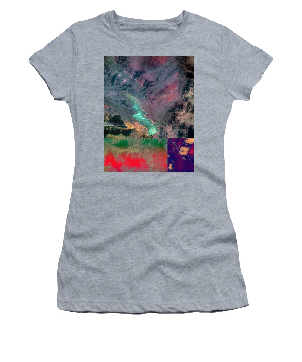 Abstract Women's T-Shirt featuring the photograph A view of Grand Canyon by Patricia Dennis