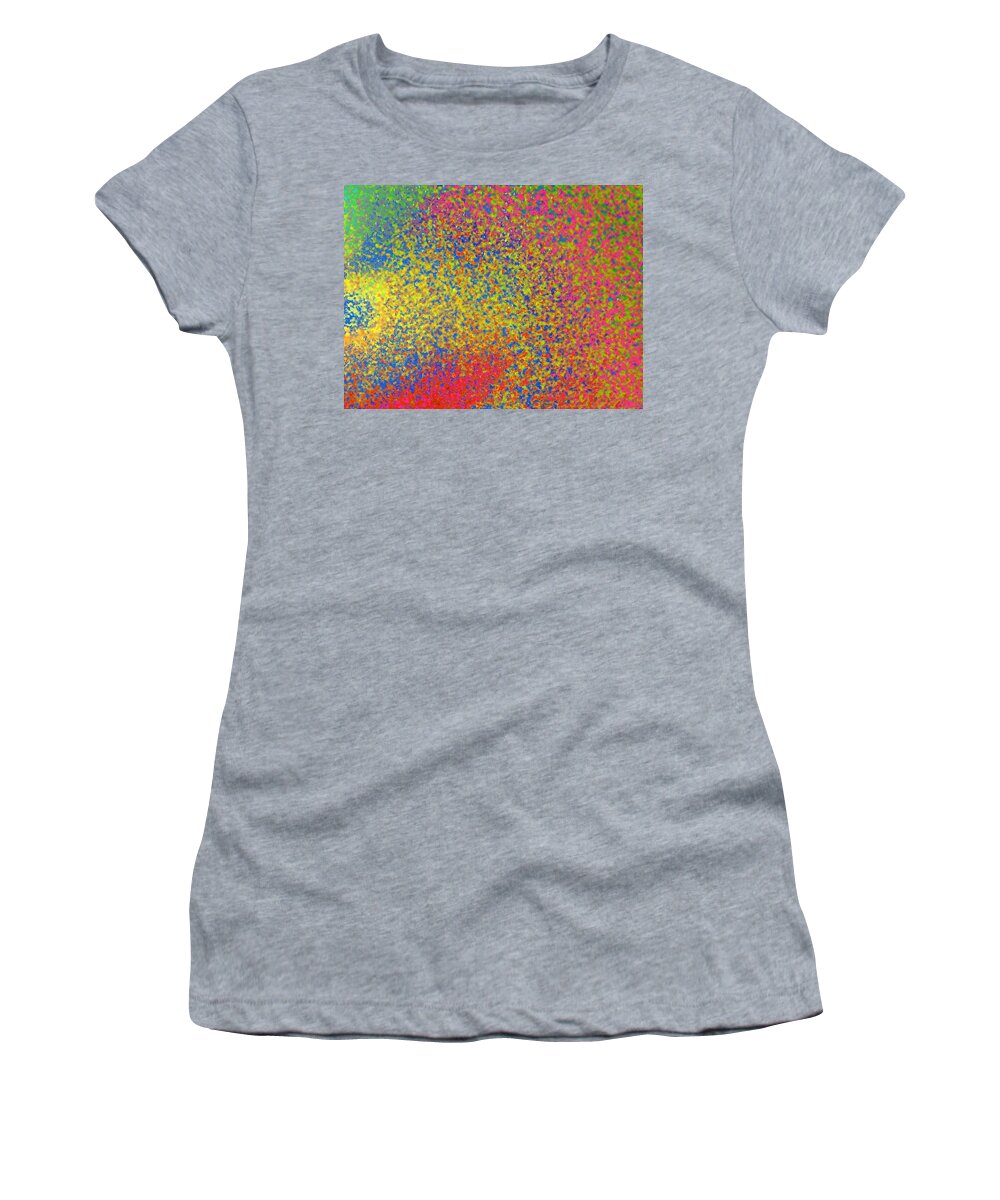 Abstract Women's T-Shirt featuring the digital art Abstract Exressionaryish #9 by T Oliver