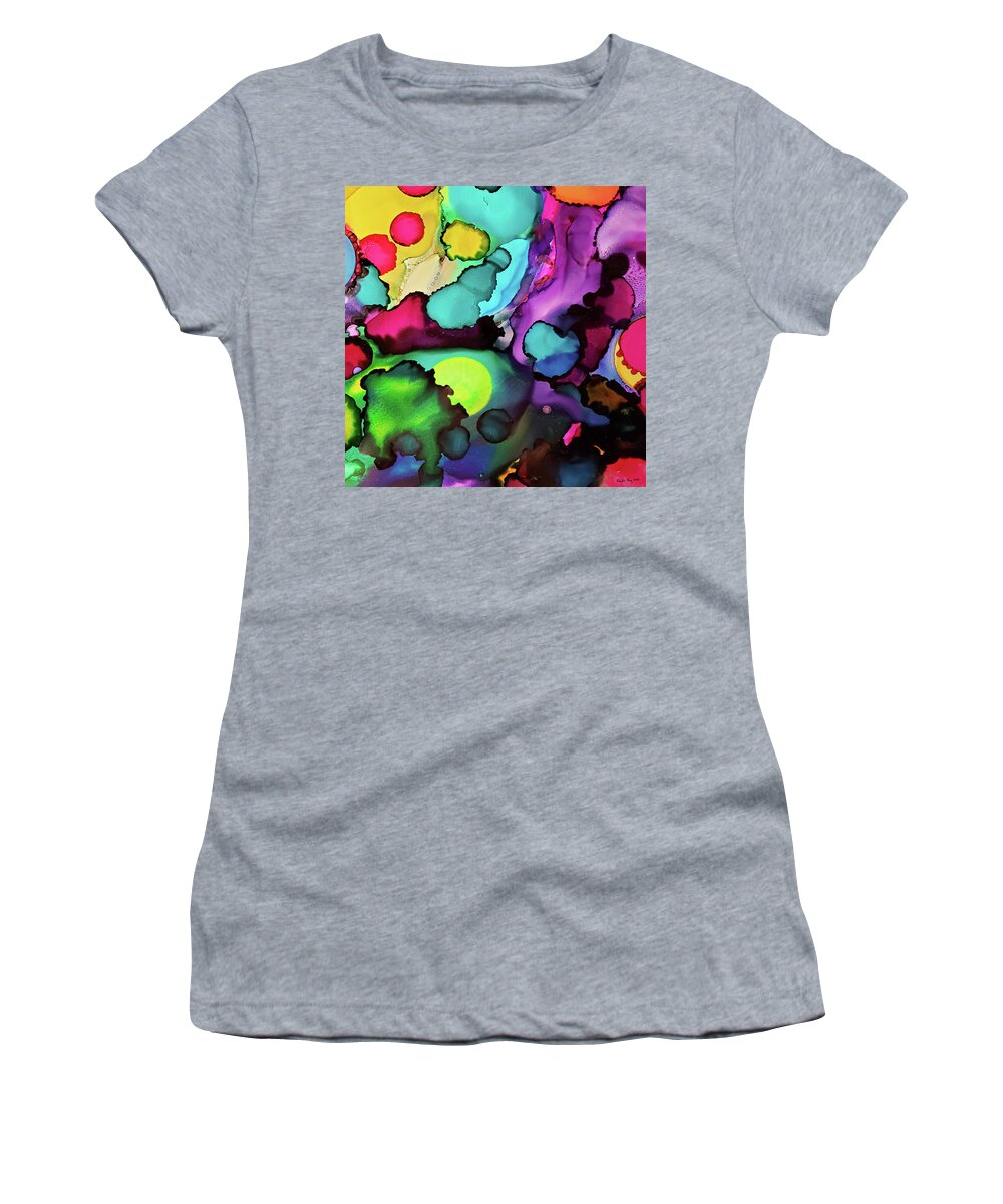 Abstract Women's T-Shirt featuring the tapestry - textile Abstract ink by Karla Kay Benjamin