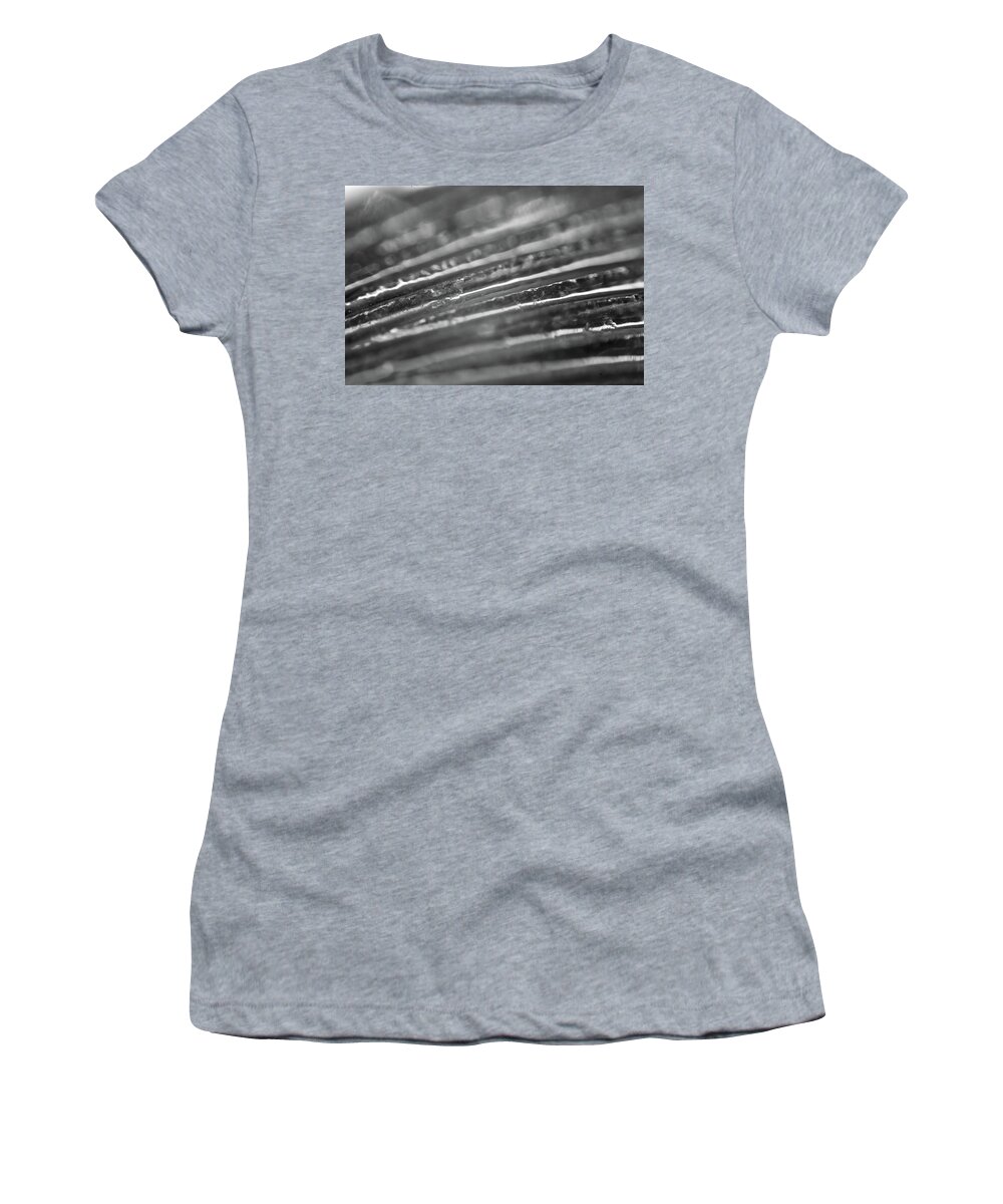 Abstract Women's T-Shirt featuring the photograph Abstract Lines Mono by Neil R Finlay