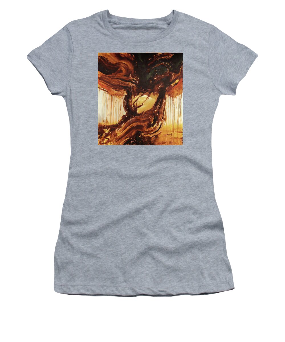 Abstract Women's T-Shirt featuring the painting AeternaOveum by Sv Bell
