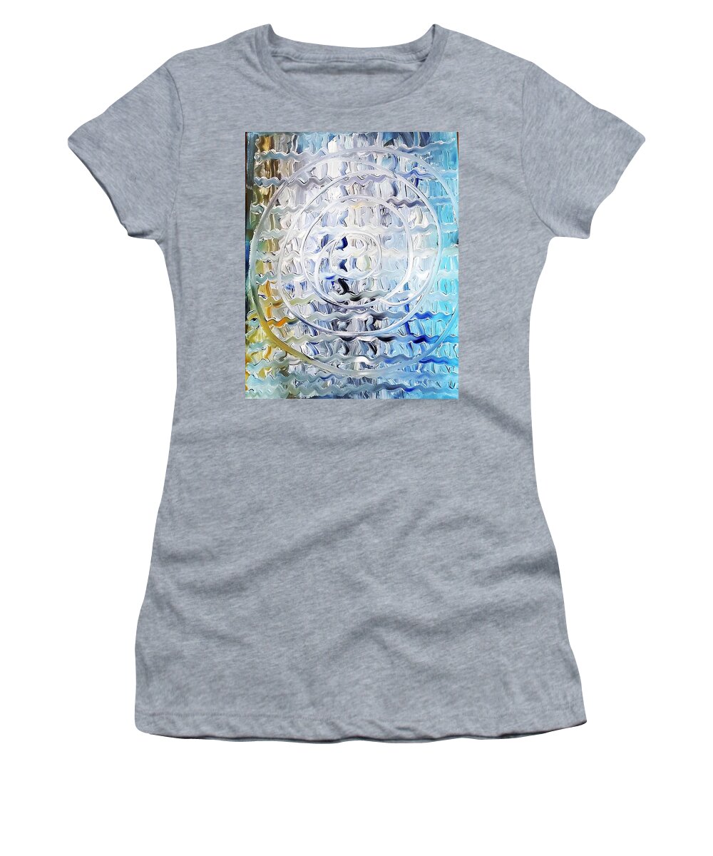 Air Women's T-Shirt featuring the painting Air by Amy Kuenzie