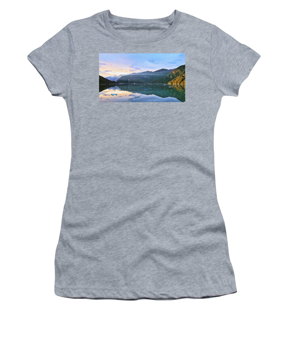 Ocean Women's T-Shirt featuring the photograph Alaska 5 by Carol Jorgensen
