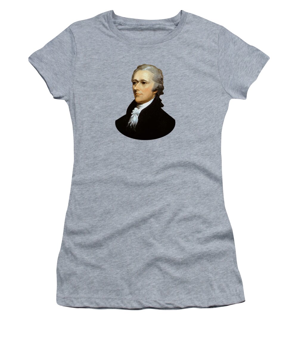 Alexander Hamilton Women's T-Shirt featuring the painting Alexander Hamilton by War Is Hell Store